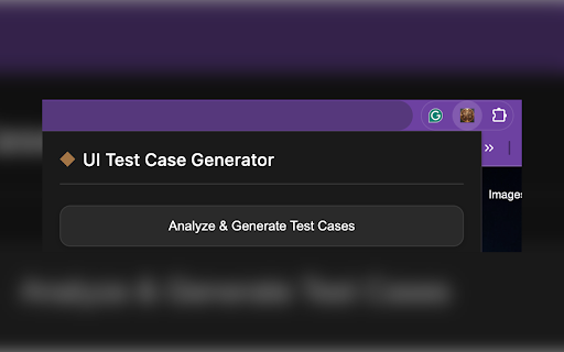 UI Test Case Generator :: Automatically generate test cases from any webpage