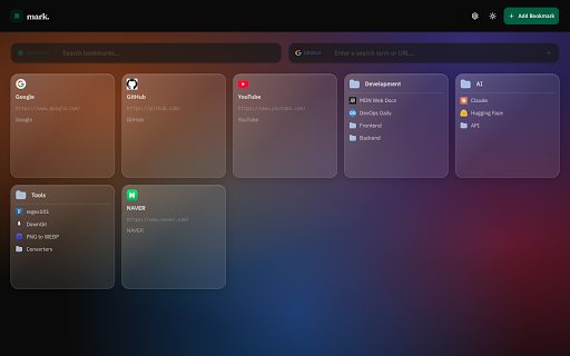 mark. :: Easily add and manage your bookmarks