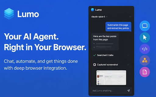 Lumo :: AI-powered browser sidebar assistant