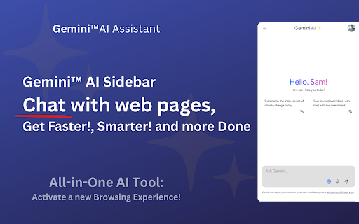 Gemini™ AI Assistant ✨ :: Side-panel AI Browsing Assistant