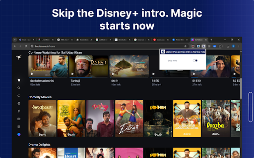 Disney Plus ad Free – Intro & Normal Ads :: Use this extension to skip intros and ads while watching any video on the Disney Plus website