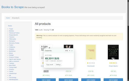 PriceLingo: Select Currency Converter :: Select a price on any webpage and instantly convert it to your preferred currency.