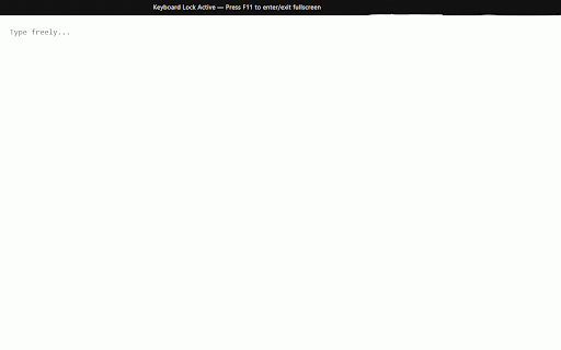 Keyboard Cleaner :: Opens a safe typing tab and disables keyboard shortcuts.