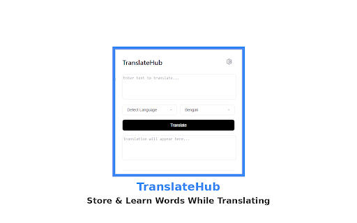 TranslateHub :: A privacy-focused translation tool that automatically saves your translation history