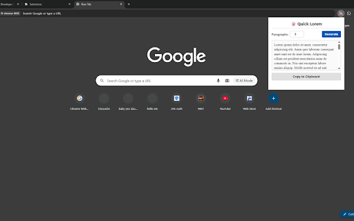 Quick Lorem Ipsum :: Instantly generate Lorem Ipsum dummy text for your designs and mockups.