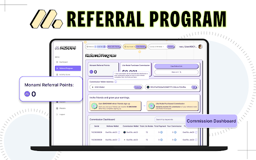 Monami Extension :: Earn $MONAMI rewards every second by turning your browser into a decentralized node.