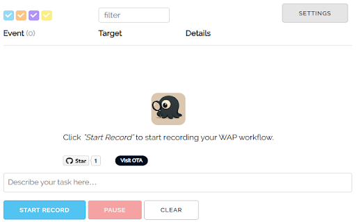 WAP Browser Action Capturer :: A simple tool helping you to collect the interactions with browser for WAP replay.