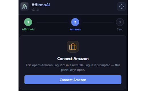 AffirmoAI :: Syncs your Amazon DSP data to AffirmoAI automatically — no need to keep Amazon open.