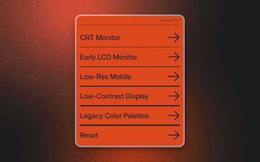 Visability Plugin :: Simulate legacy screen environments to test your website’s visual accessibility.
The Visability Plugin helps designers and…