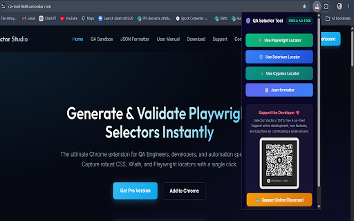Playwright Selector Tool :: Playwright Selector Studio: version 1.3.0 Unified Automation Locator & JSON Tool
Selector Studio is the ultimate browser companion…