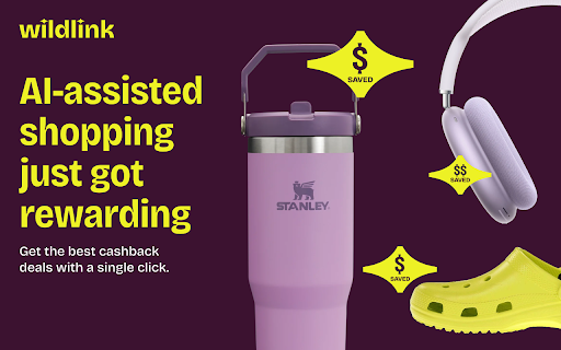 Wildlink: Smarter shopping with rewards :: Auto-apply coupons and earn rewards wherever your AI-guided journey takes you.