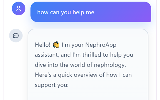 NephroApp Assistant :: AI-powered assistant for NephroApp - Access chat, tools, and medical resources from your browser