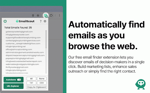 EmailScout - Email Finder, Scraper & Extractor :: Powerful Email Extractor & Scraper for Sales & Marketing