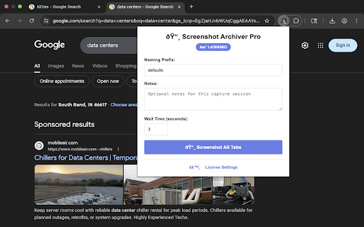 No Shot :: Premium full-page screenshots of all tabs