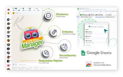 C.R.M Cloud Manager :: Deje que C.R.M Cloud Manager sea su asistente más poderoso para el marketing y las ventas de WhatsApp.