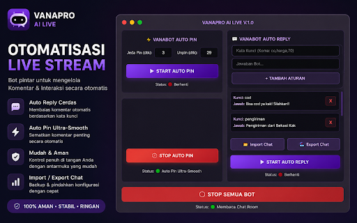VANABOT AI Extension :: Auto Pin & Auto Reply Ultra Smooth