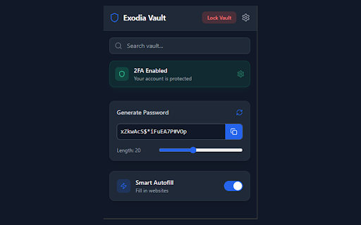 Exodia Vault :: End-to-end encrypted personal password manager