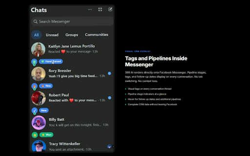 369 AI - Facebook Lead Command Center :: AI-powered Facebook lead management with smart pipelines, tagging, webhooks, and HighLevel V2 integration