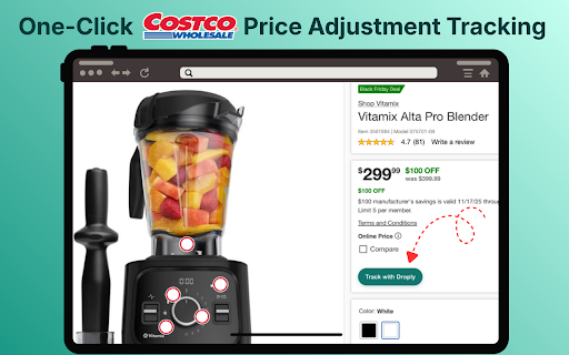Droply: Costco Price Adjustment Tracker :: Droply helps you get money back on your Costco purchases by tracking prices and alerting you when an item becomes eligible for a…