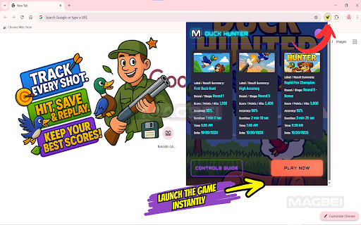 Duck Hunter Unblocked Online 🦆🎯 Free Instant Play Now & Track All Results :: Shortcut to Duck Hunter — launch the classic aim & shoot browser game instantly, save scores, times and personal notes every run!