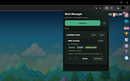 Starweaver Mod Manager :: Install and manage Starweaver-compatible .user.js mods locally.