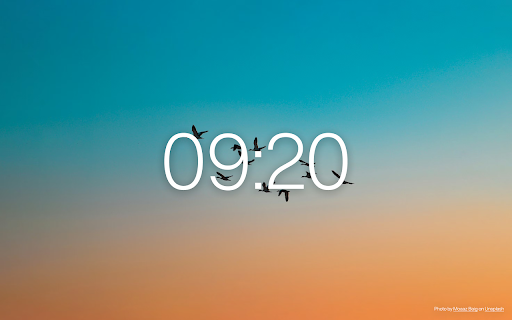 Zen Moment :: A calm new tab. Centered clock, daily-rotating Unsplash photo, heart the ones you love. Private, lightweight, zero ads.
