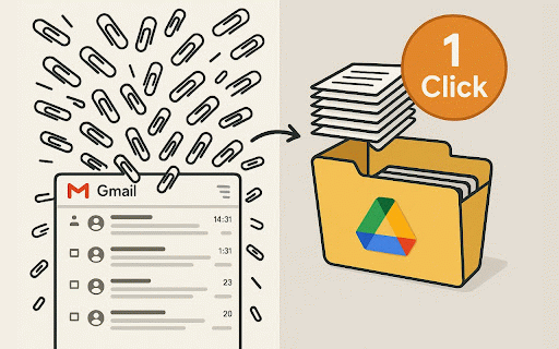 Bulk-Save Gmail Attachments :: Save time by downloading or saving to Drive all attachments from selected emails in one click