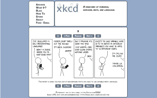 XKCD Subtitler :: Displays the XKCD on-hover alt text below the comic
