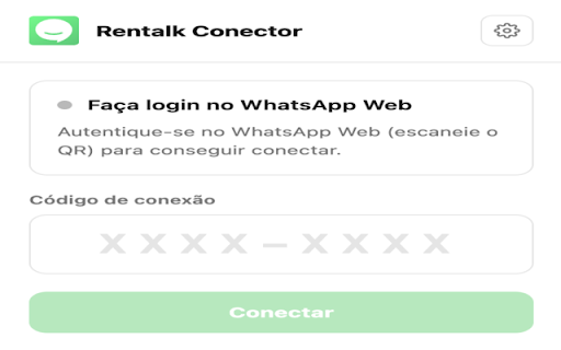 Rentalk Conector :: Conecte seu WhatsApp ao Rentalk pela extensão, sem escanear QR code.