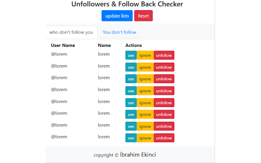 Unfollowers & Follow Back Checker :: Find out who doesn't follow you back and who you don't follow back on Instagram. Runs in-browser, no login required.