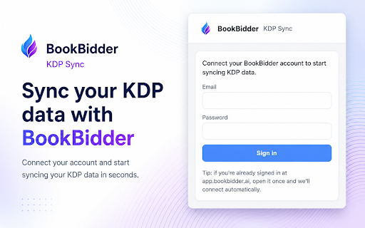 BookBidder KDP Sync :: Syncs your KDP royalty data to BookBidder.