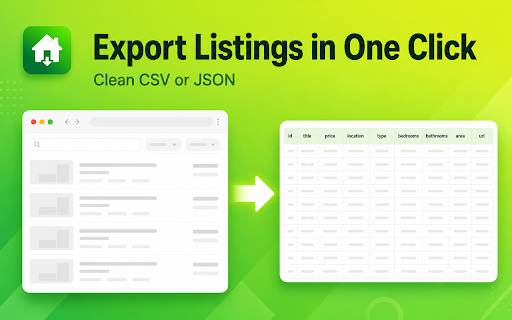 Idealista Listings Exporter :: Export Idealista listings to CSV or JSON. Price, m², agency — for agents & investors. ES/IT/PT.