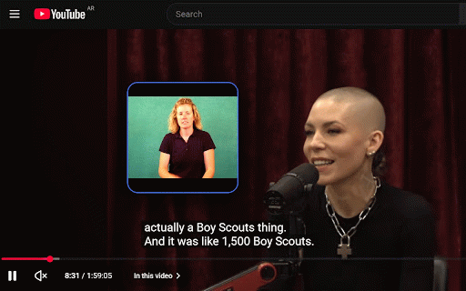 SignBridge IA - ASL Native :: Free ASL interpreter for YouTube and Netflix captions.