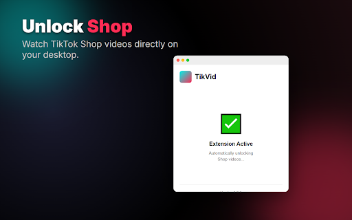 TikVid :: Watch TikTok Shop videos directly in your browser - no mobile device needed