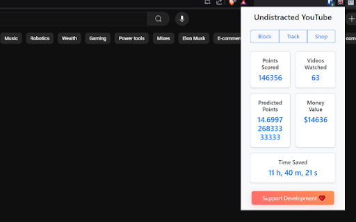 Undistracted YouTube :: A browser extension to enhance your YouTube experience by blocking distractions.