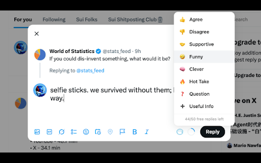 Yapzy :: AI-powered replies for Twitter/X, LinkedIn, Facebook, YouTube, and Instagram