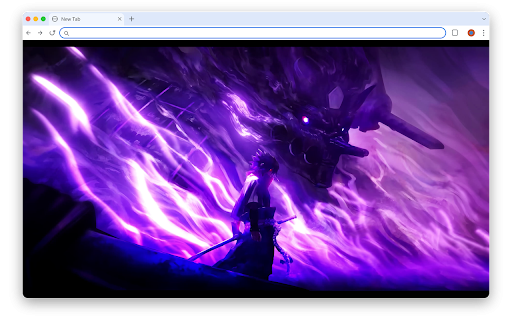 Sasuke Uchiha Susanoo Live Wallpaper - Naruto New Tab :: Sasuke's Susanoo blazes purple in this HD Naruto Shippuden wallpaper. Animated anime wallpaper for new tab.