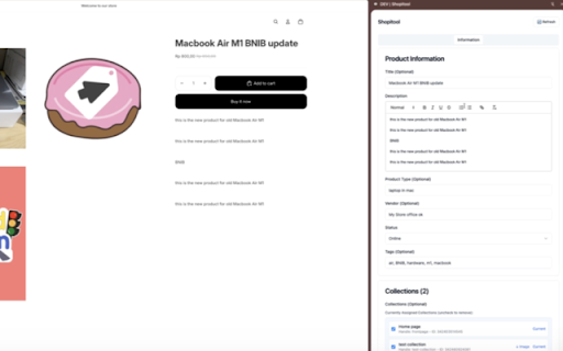 Shopitool :: A Shopify Extension for managing products and collections