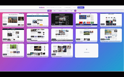 Exlibris Bookmarks :: Save bookmarks to your Exlibris account