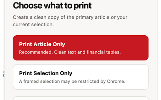 Print Rescue :: Create clean, printable copies of web articles and selected content.