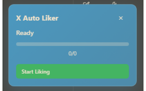 Twitter/X - Auto Liker :: Automatically like posts on X/Twitter