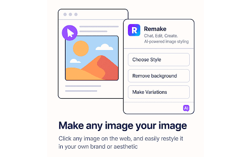 Remake.to Image Extension :: Image chat interface for any website