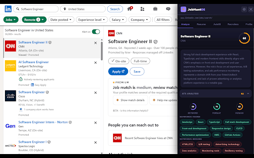 JobHuntOS :: AI job analysis, resume tailoring, autofill, recruiter outreach, and application tracking.