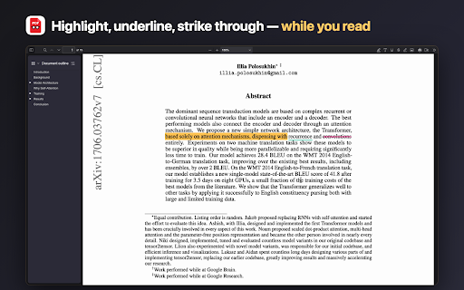 pdfNerd :: Free PDF viewer with highlight, underline, text and pen annotation. Ctrl+S saves your changes back into the file itself.