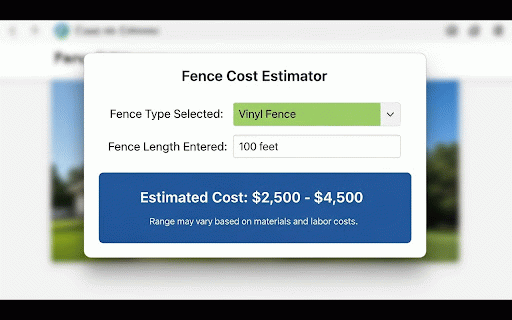 Titan Fence Cost Estimator :: Instantly estimate fence installation cost and request a quote from Titan Fence.