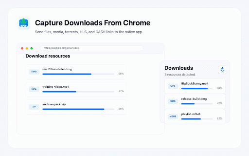 Fast Native Download Manager :: Intercept downloads and send links to Fast Native Download Manager from Chrome.