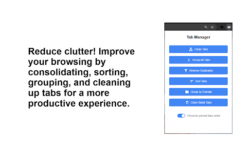 Simple Tab Manager :: A Chrome extension to manage tabs by grouping, sorting, and removing duplicate tabs.