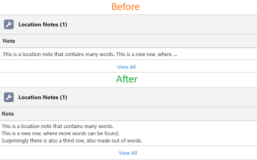 Salesforce Notes Expander :: Expands truncated notes in Salesforce tables for better readability