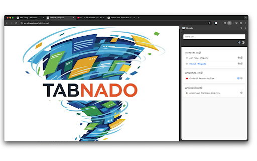 Tabnado - Find any tab instantly :: Find any tab instantly. Clean up everything you don't need.
