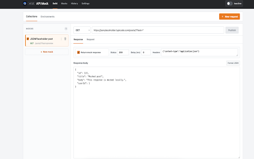 Local API Mock :: Locally modify API requests and mock API responses for development.